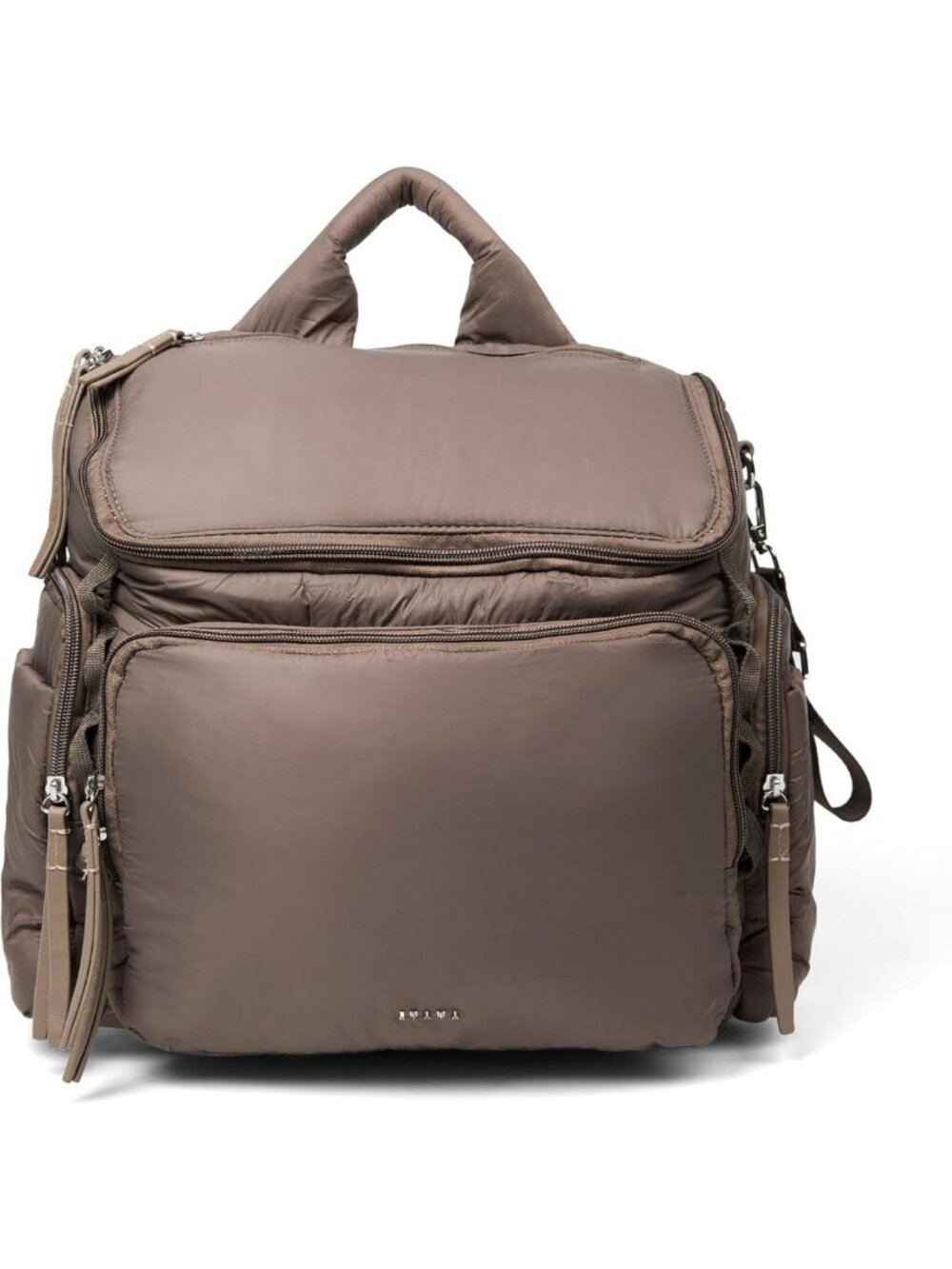Stylish Cloud Aesthetic Diaper Bag Backpack in Taupe - Medium Size, Versatile